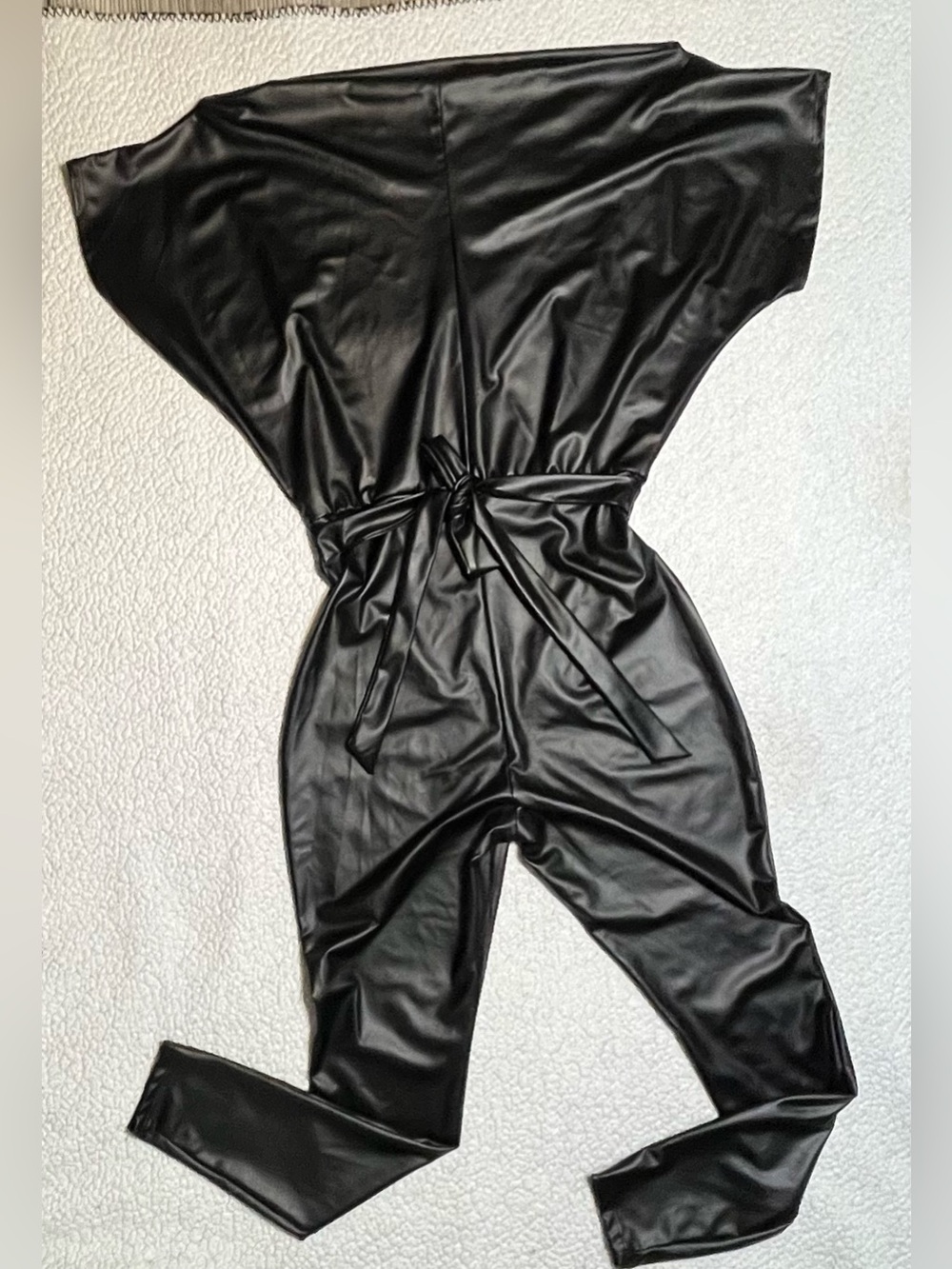 Fashion Nova Want You Back PU Jumpsuit - Picture 2 of 13